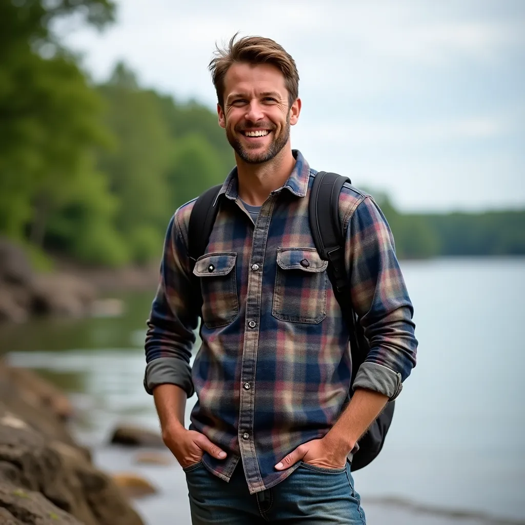 Велосипедная дорожка вдоль берега озера с красивыми видами на природу.